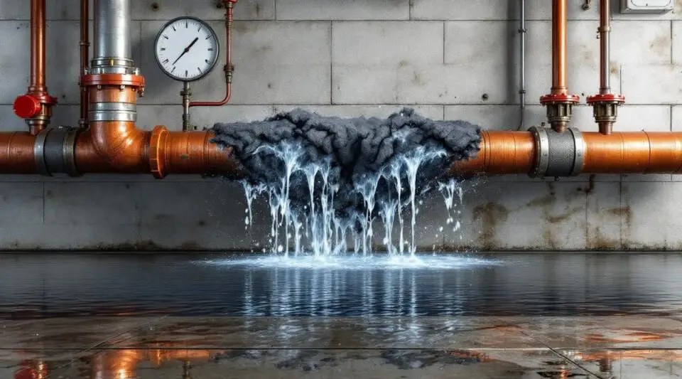 Professional restoration crew performing commercial water extraction in a flooded Salt Lake City office building.